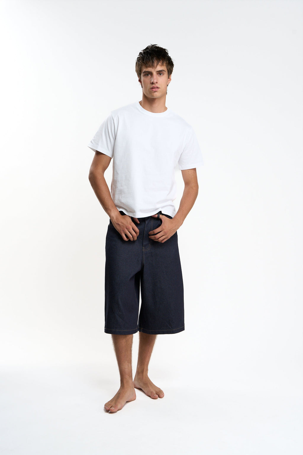 Basic White and Grey Melange Regular T-Shirt Pack