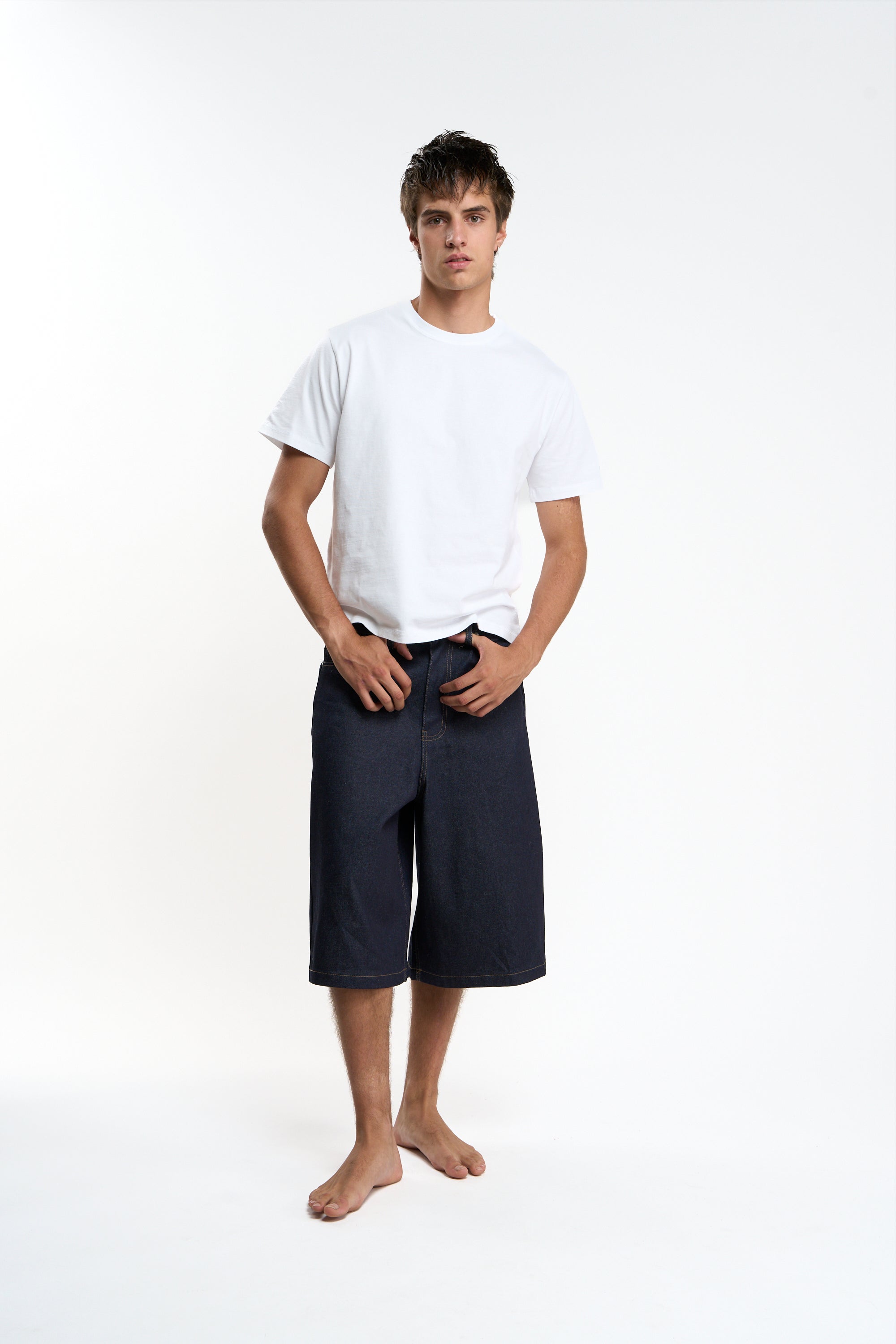 Basic White and Grey Melange Regular T-Shirt Pack