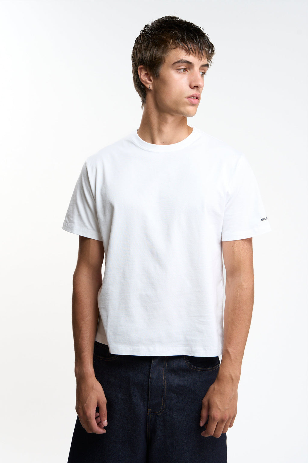Basic White and Grey Melange Regular T-Shirt Pack