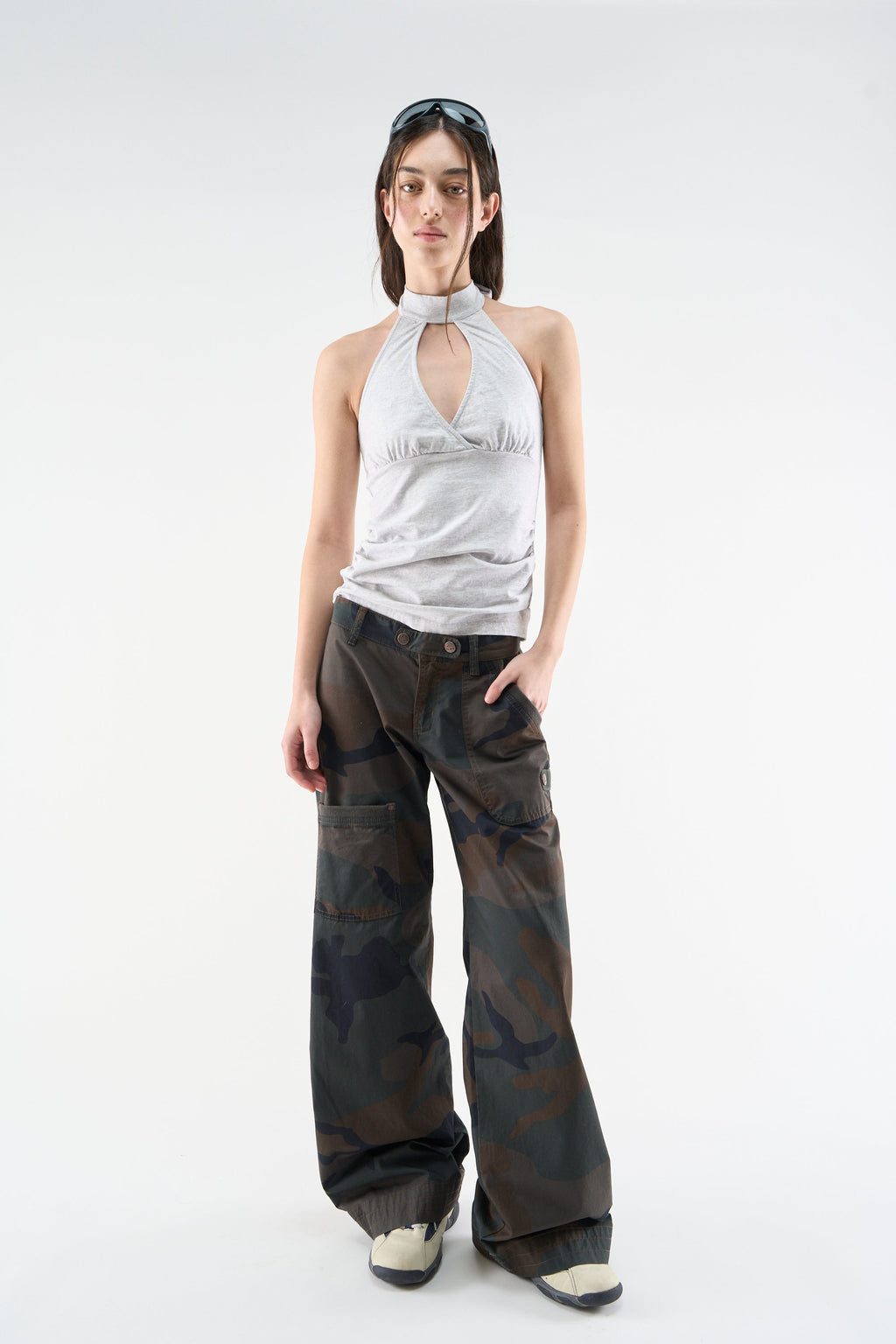 City Grey Melange Top