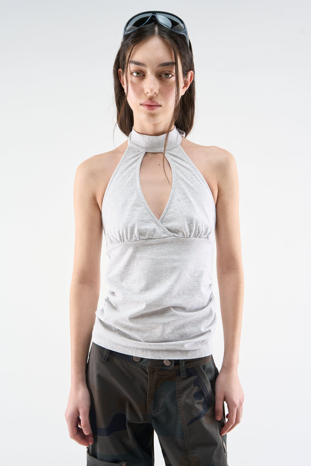 City Grey Melange Top