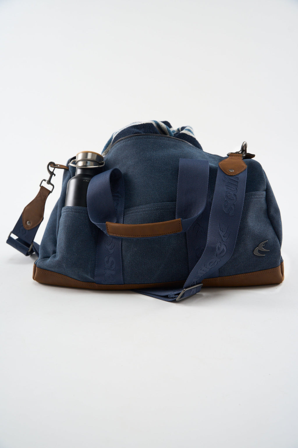 Canvas Navy Duffle Bag