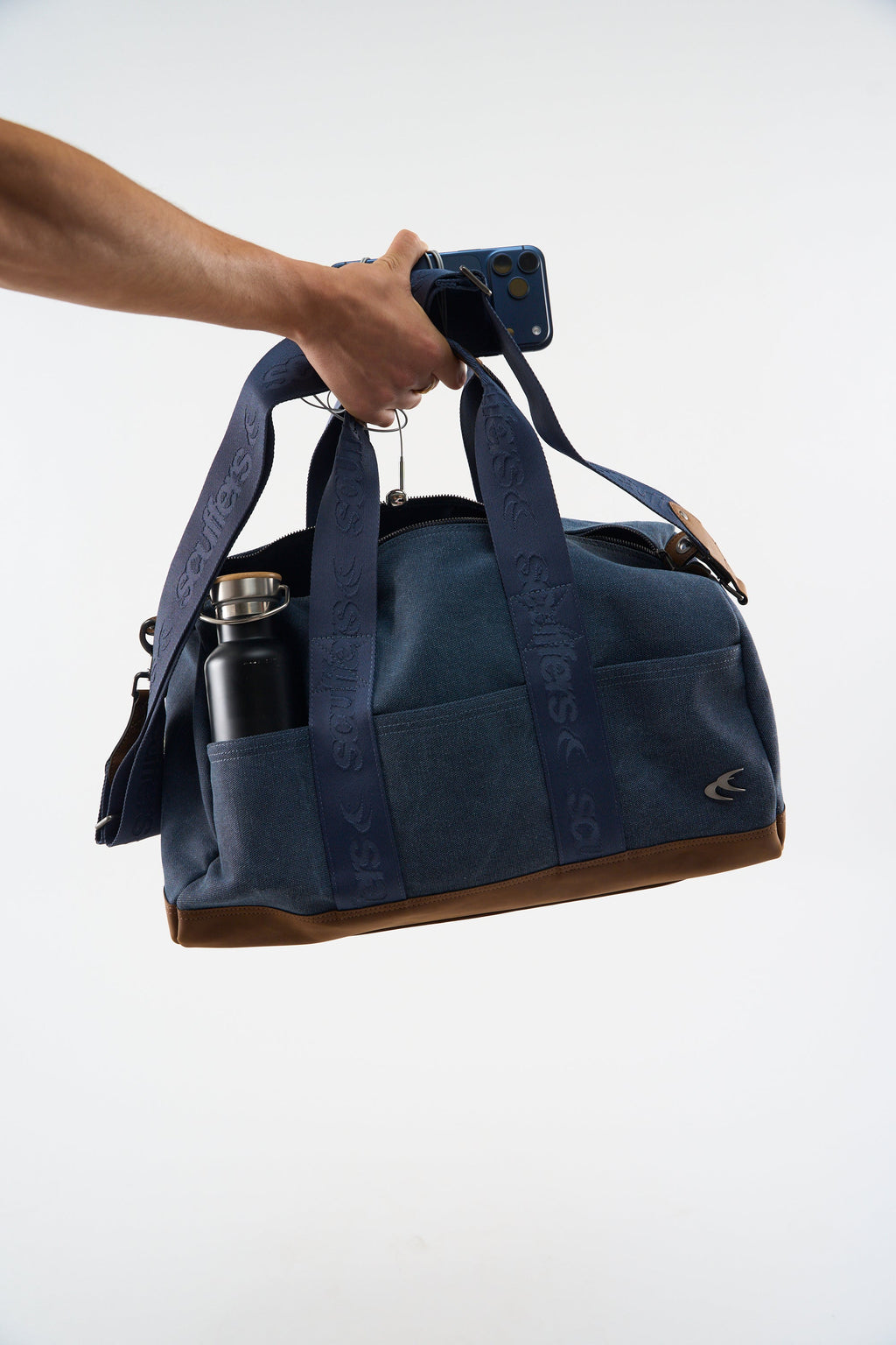 Canvas Navy Duffle Bag
