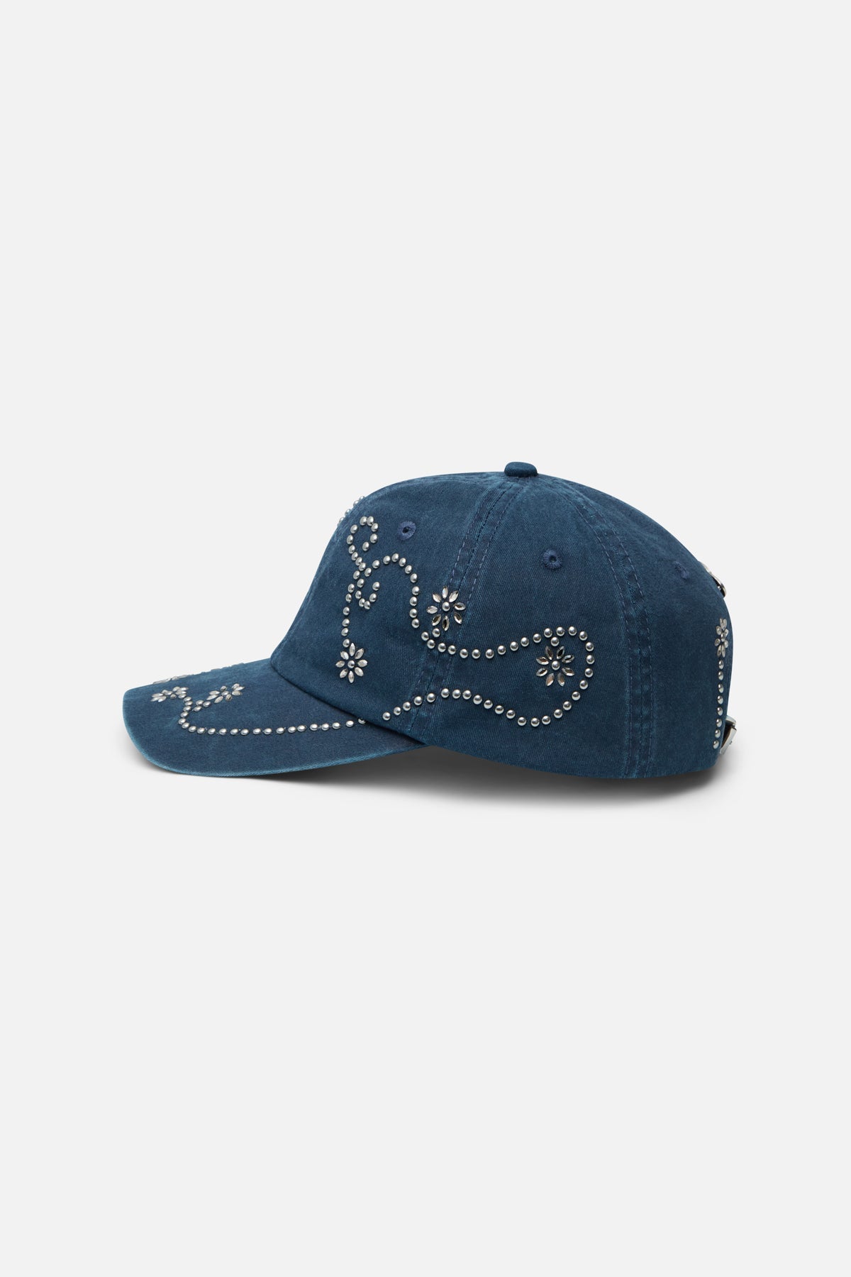Flower Navy Cap