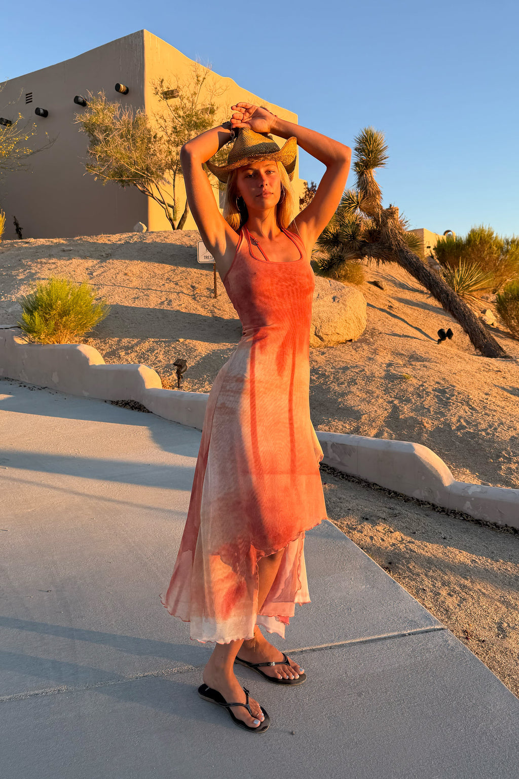 Summer Orange Dress