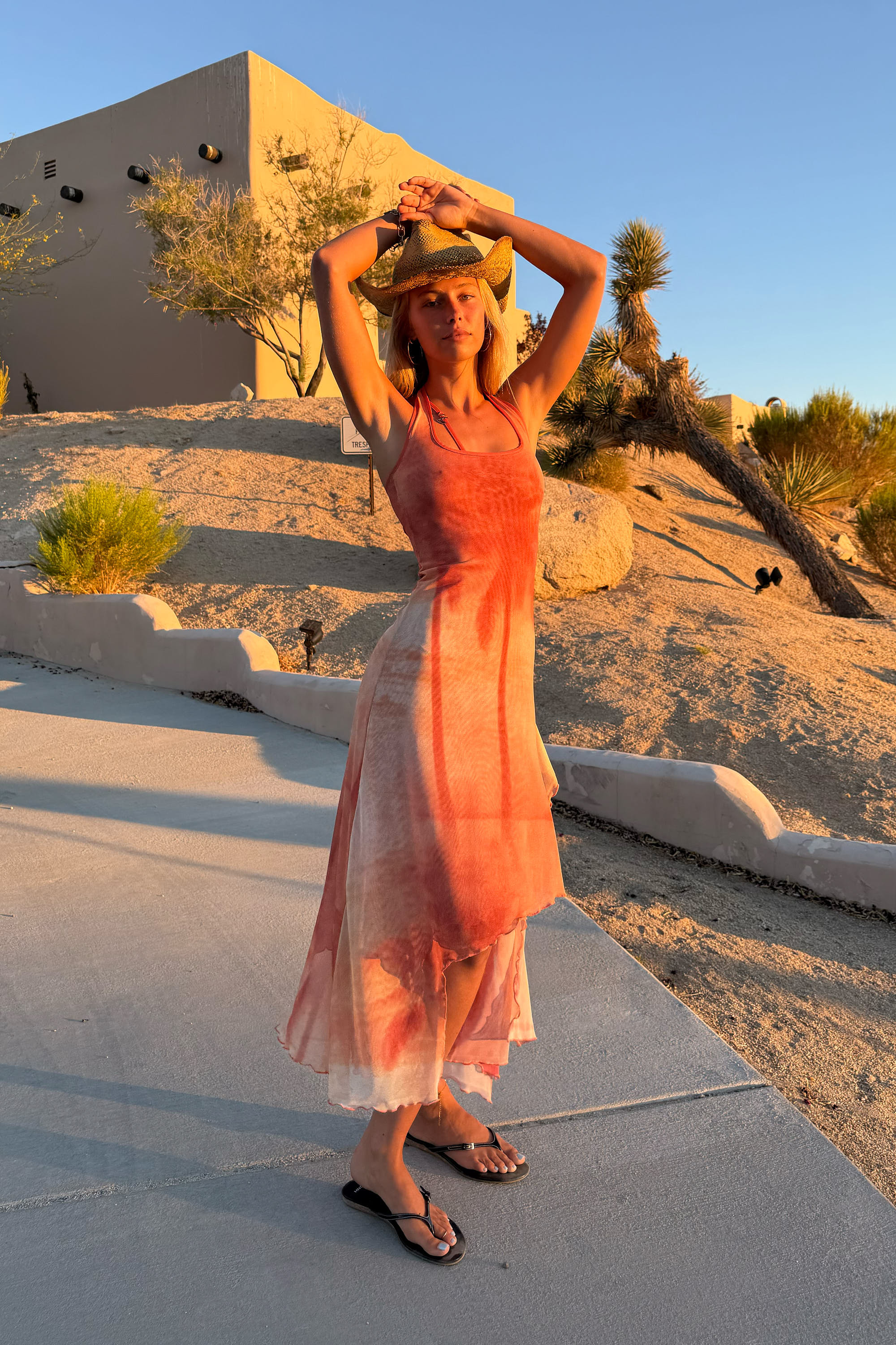 Summer Orange Dress