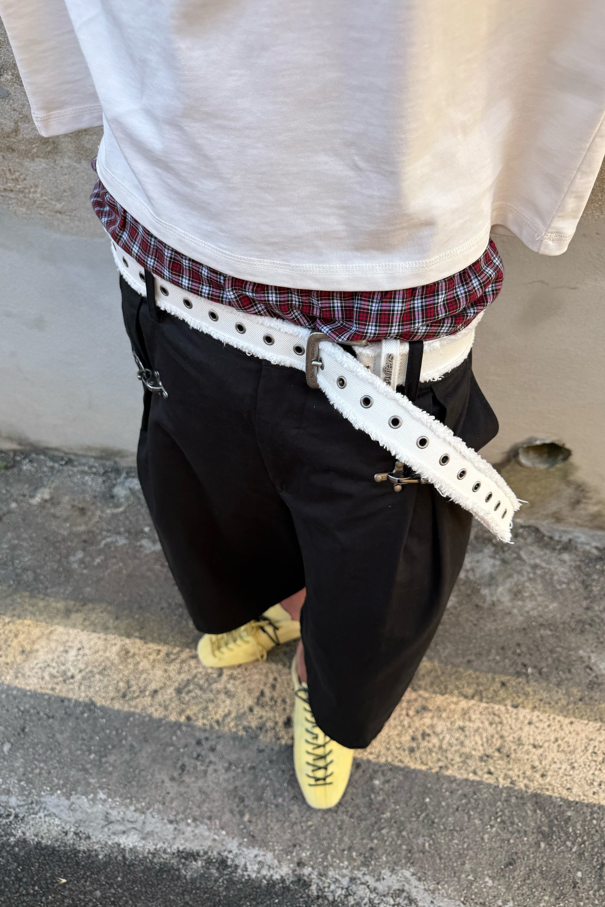 Flag Ecru Belt