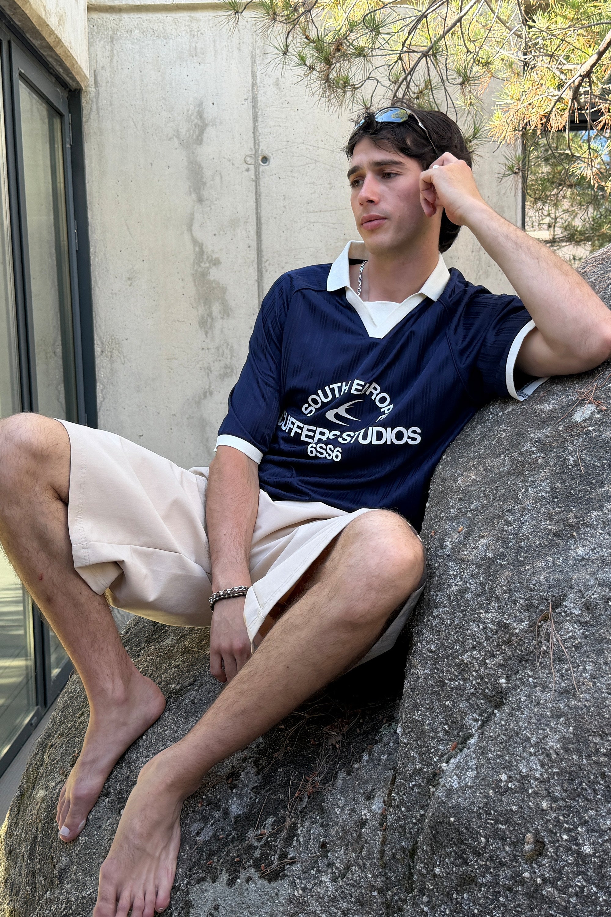 Rising Navy Football T-Shirt