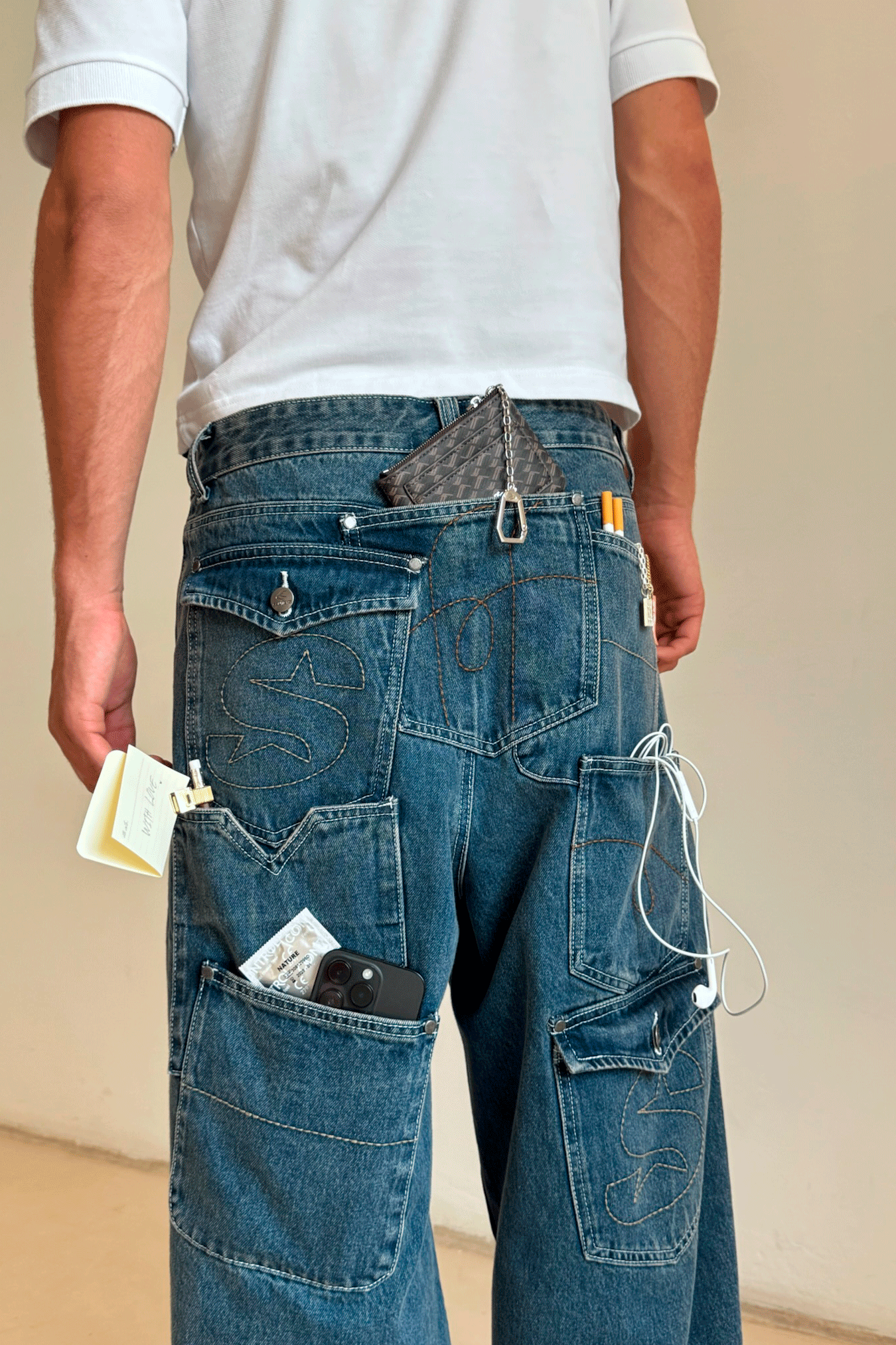 7Pocket Blue Pants