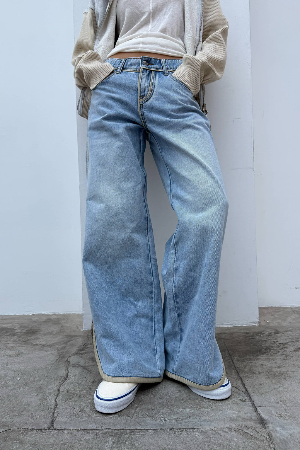 Brief Light Blue Pants