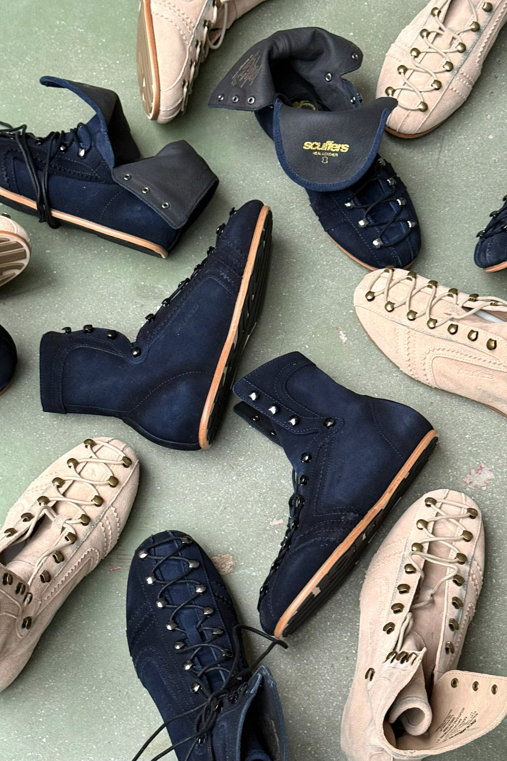 Iconic Navy Suede Boots