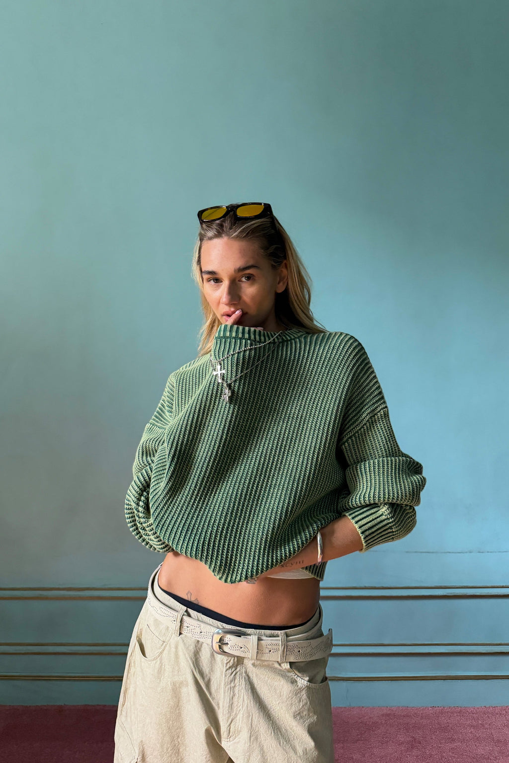 Cindy Green Knit