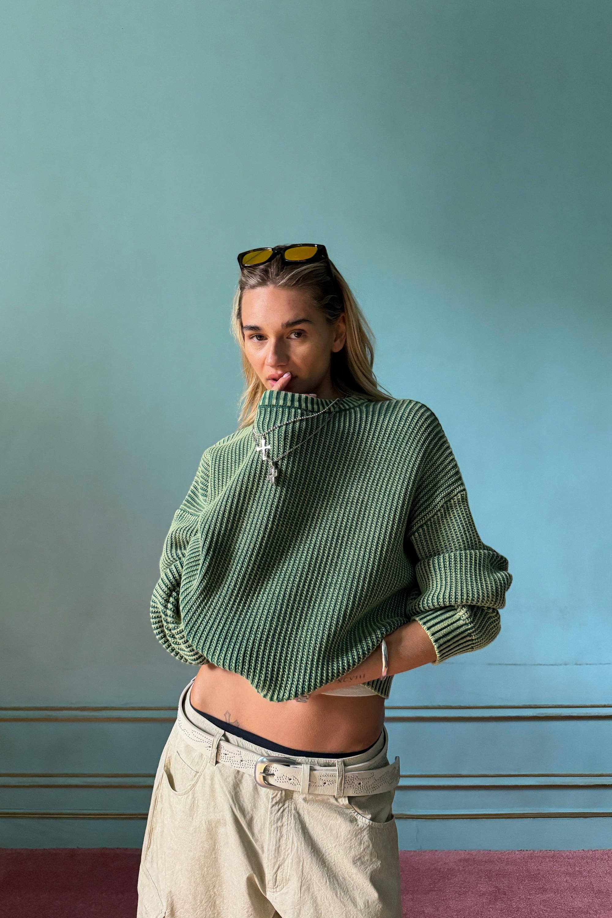 Cindy Green Knit