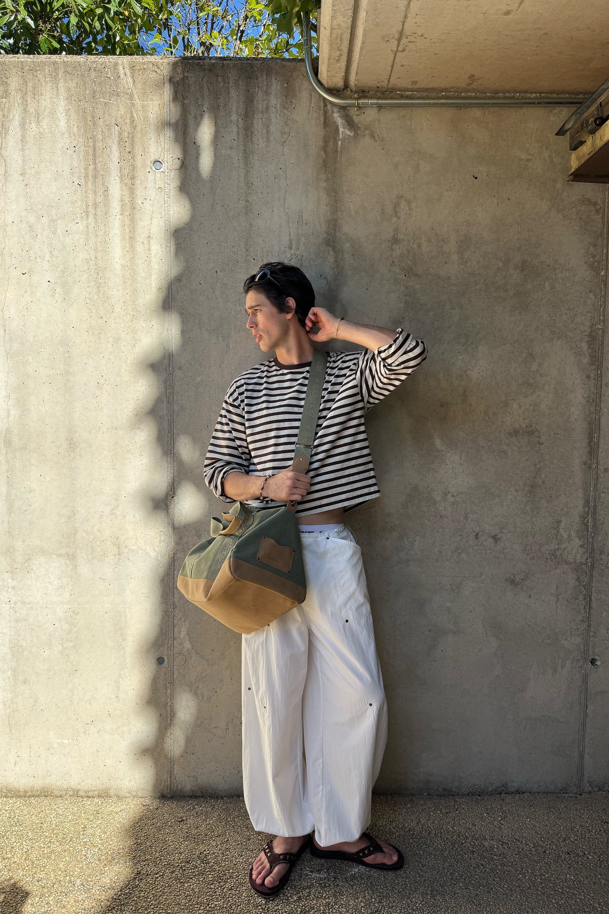 Canvas Green Duffle Bag