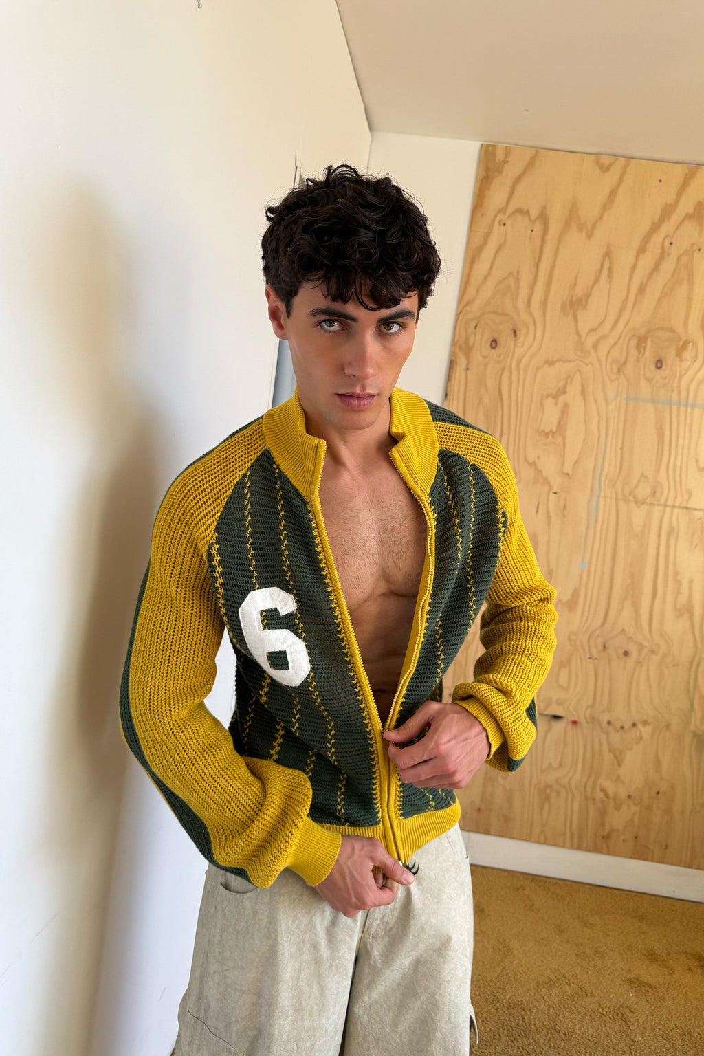 Beacon Yellow Knit Zipper