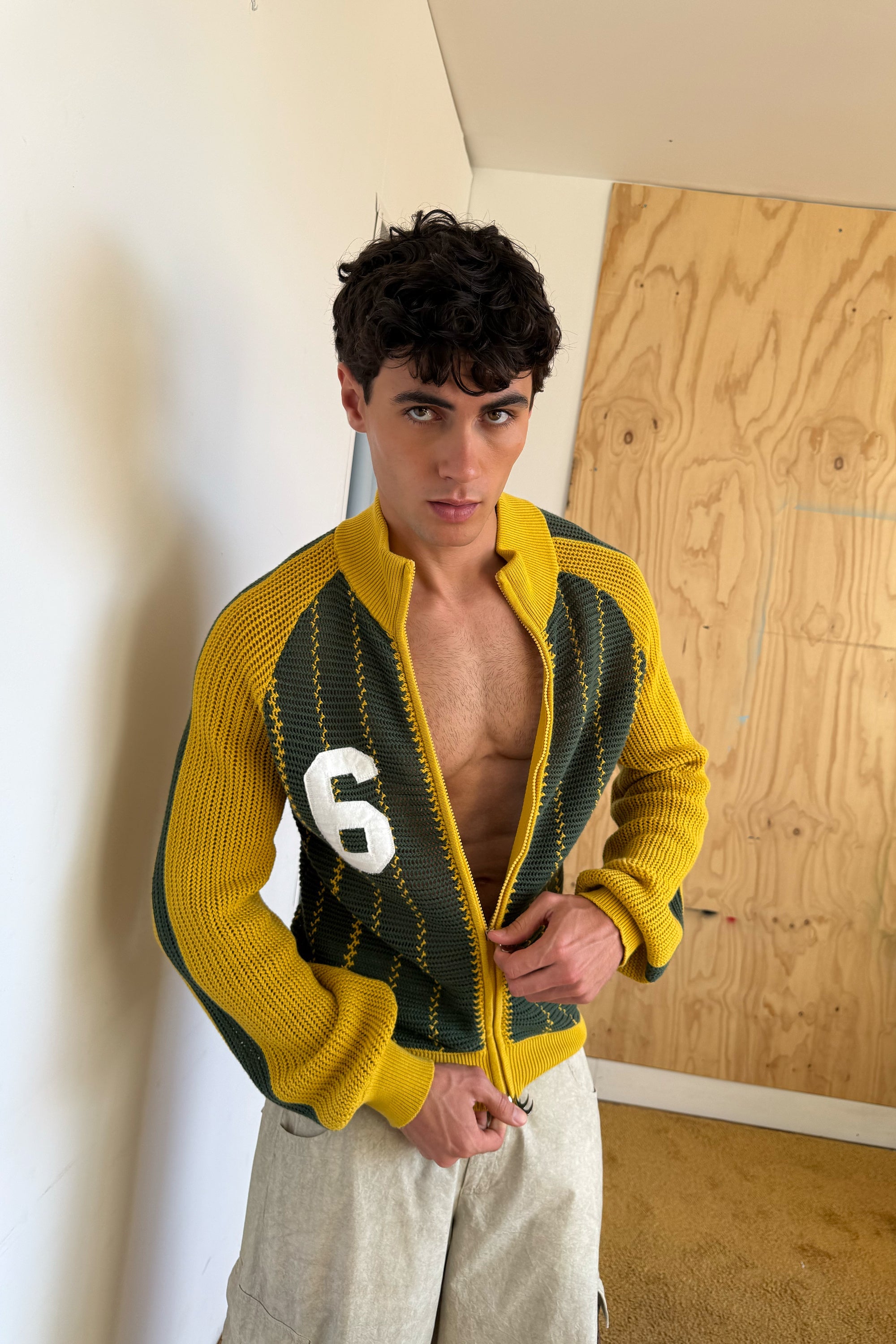 Beacon Yellow Knit Zipper