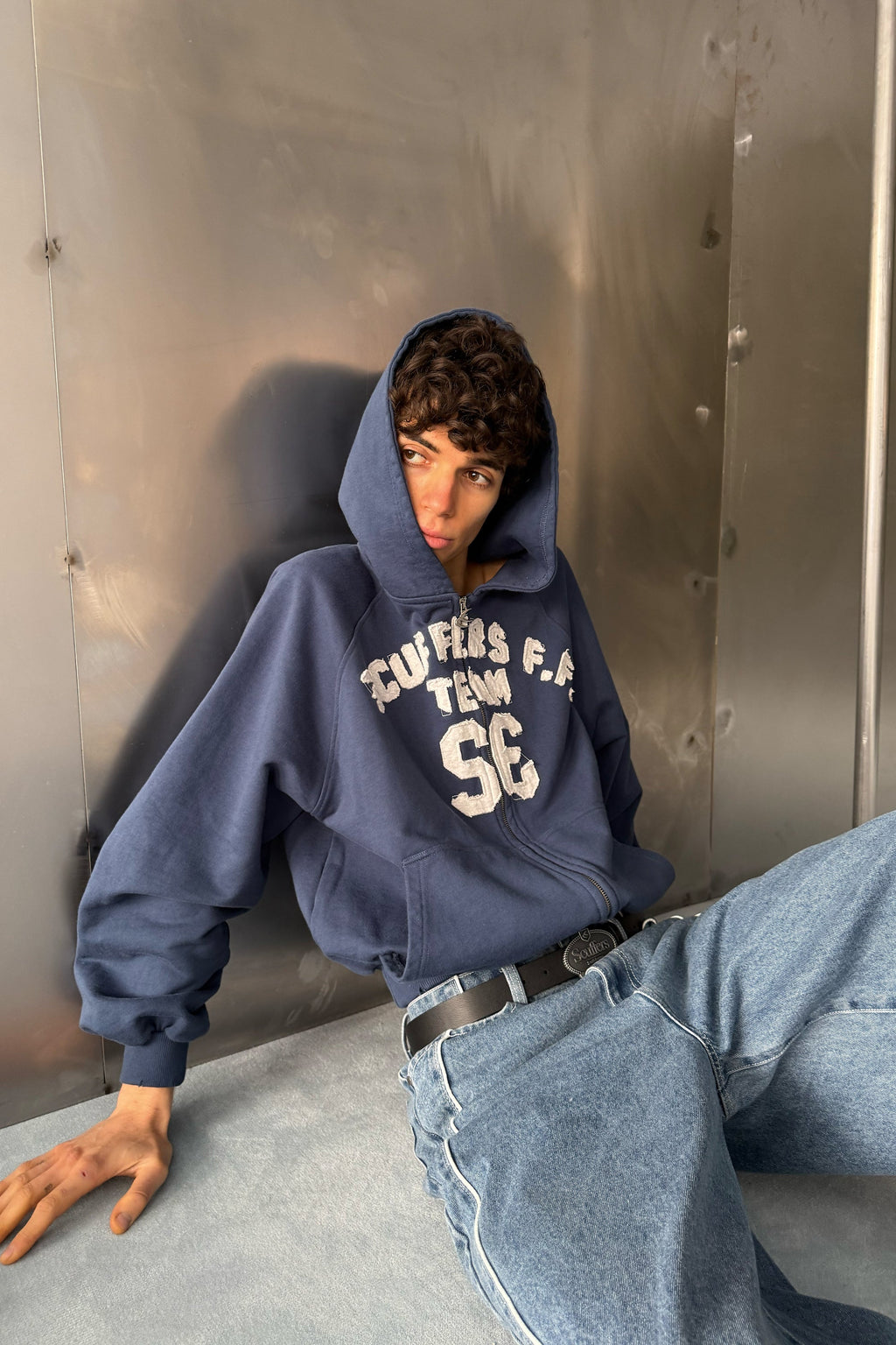 Omega Navy Zipper