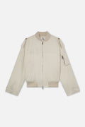 London Ecru Bomber Jacket