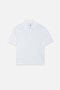 Openwork White Polo