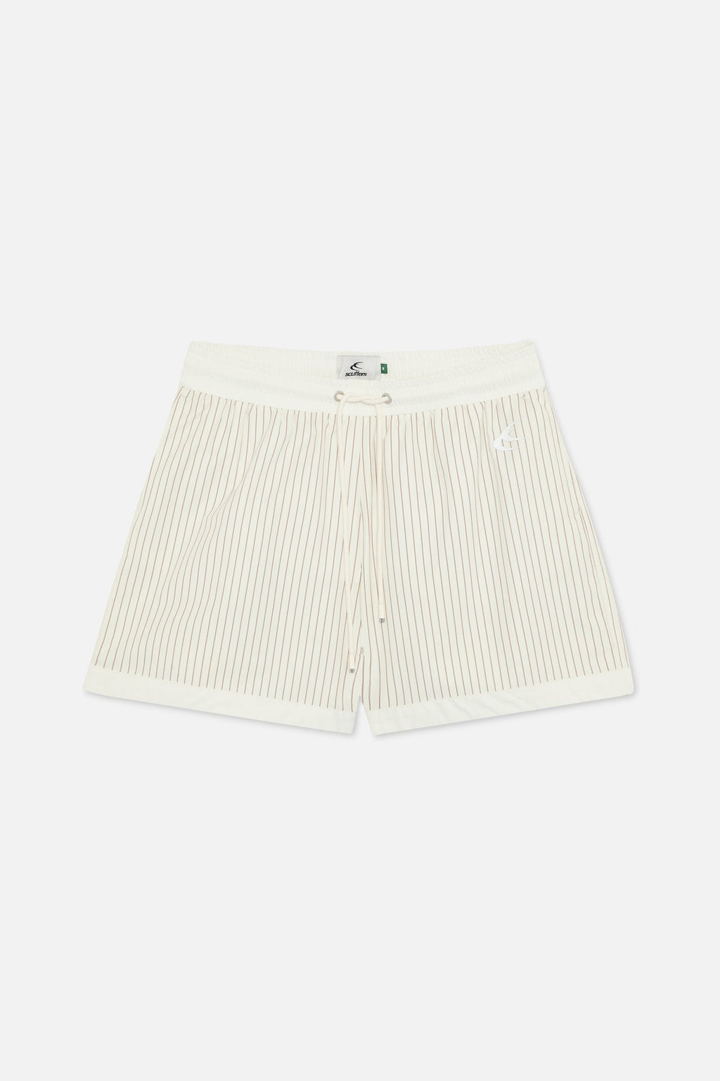 Pinstripe White Swimpants