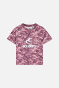 Real Flower Burgundy Fitted T-Shirt