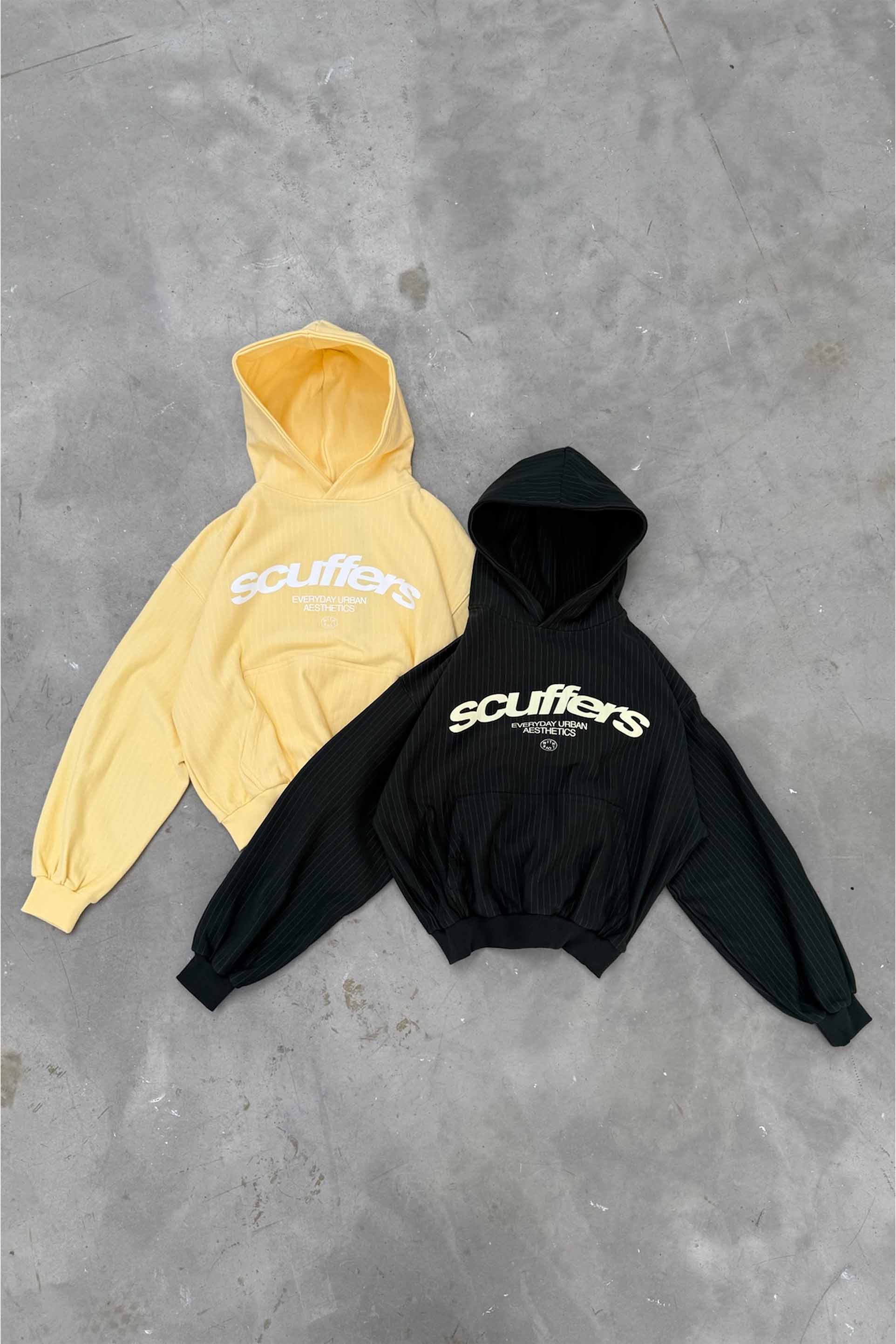 Iconic Yellow Pinstripe Hoodie