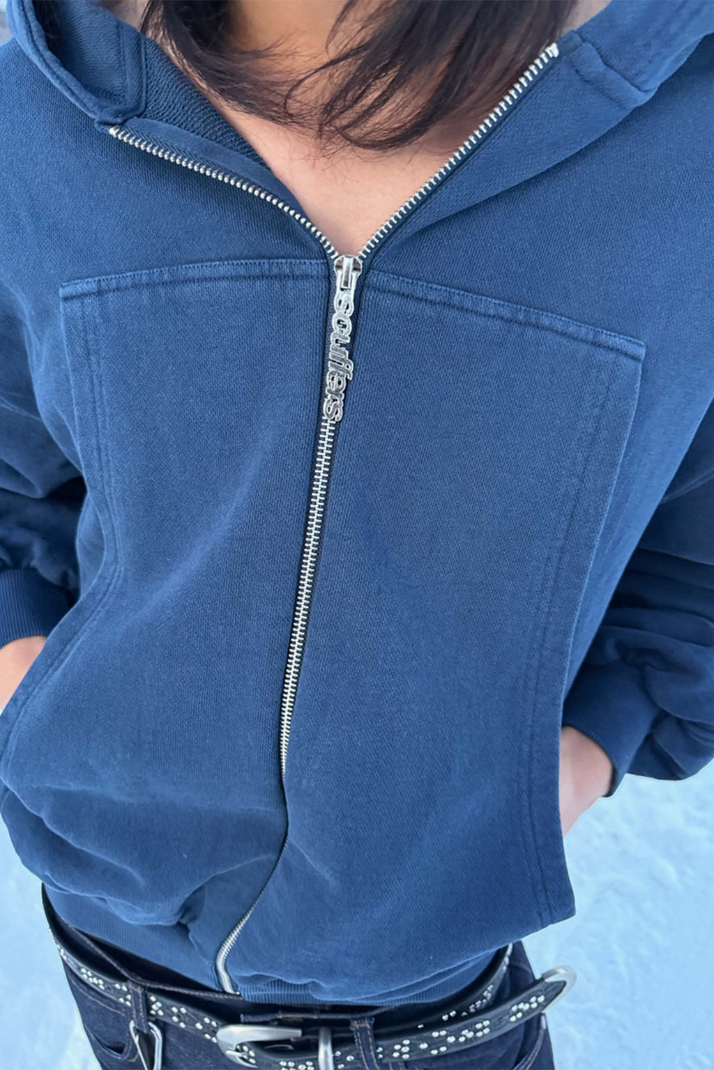 Pick Pocket Navy Zipper