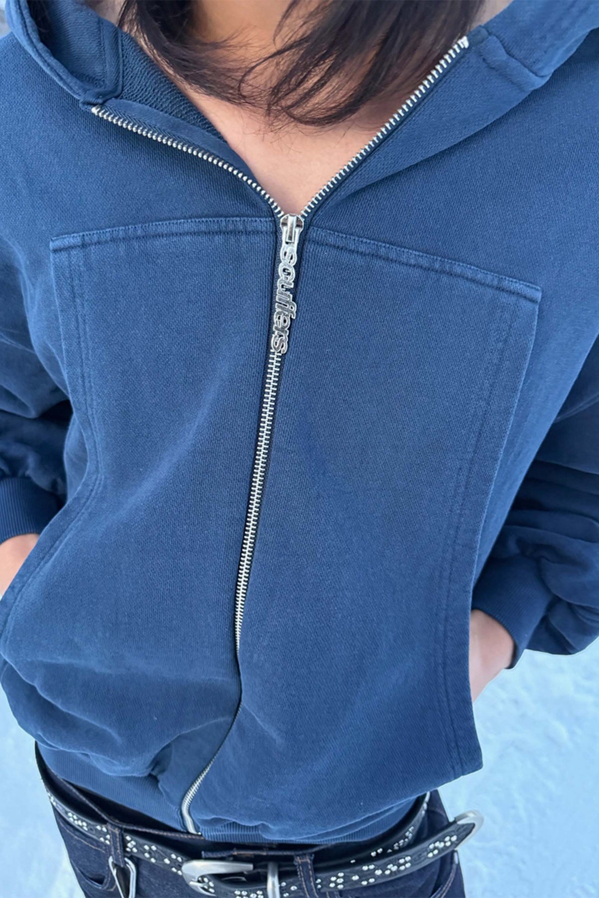 Pick Pocket Navy Zipper