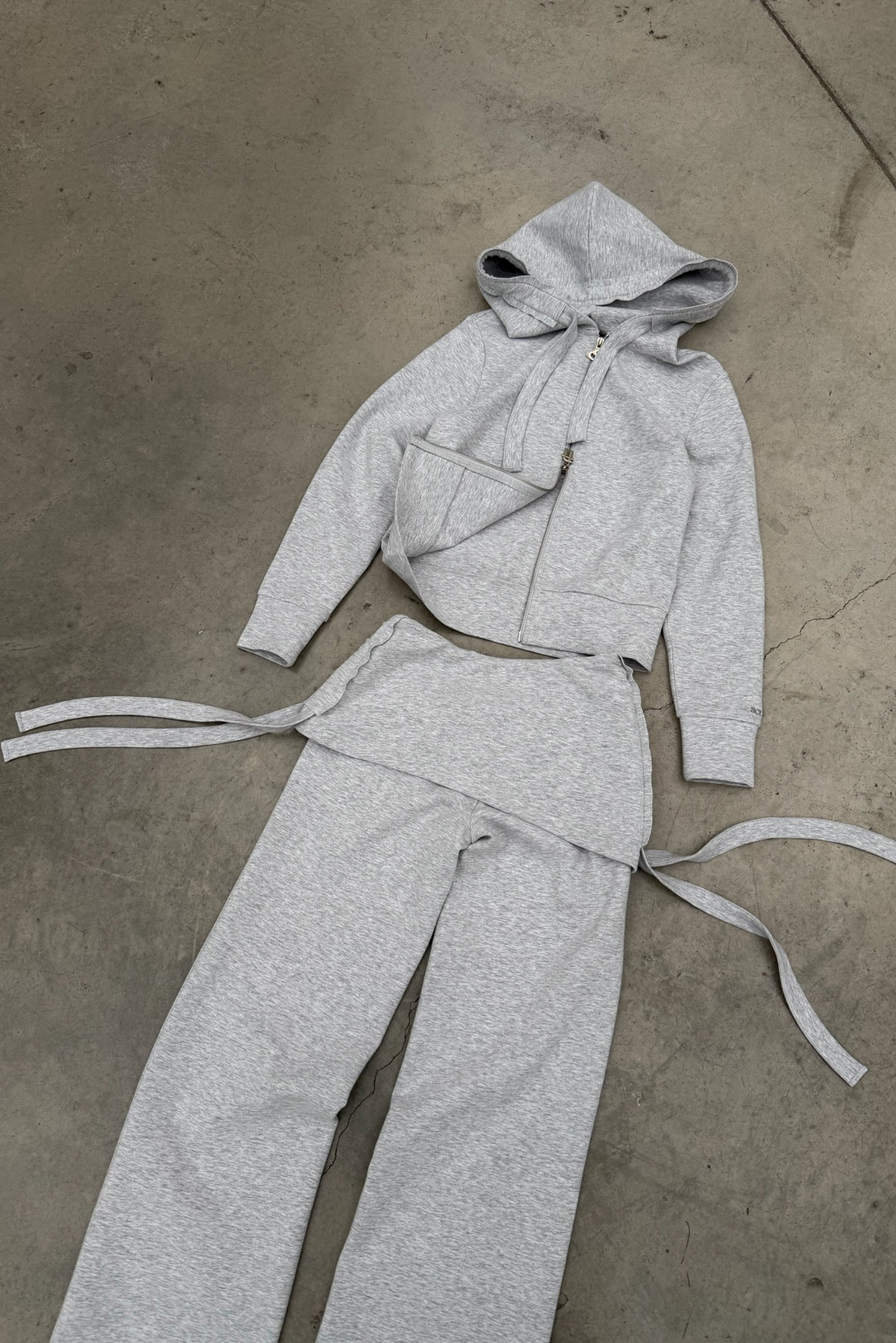 Cozy Grey Melange Pants