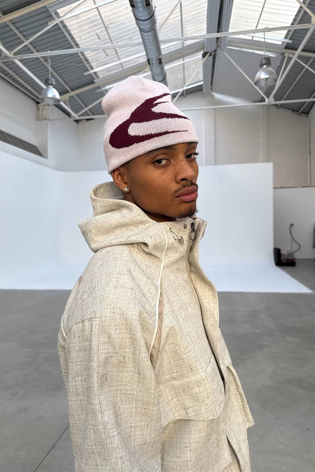 Boucle Essential Ecru Windbreaker
