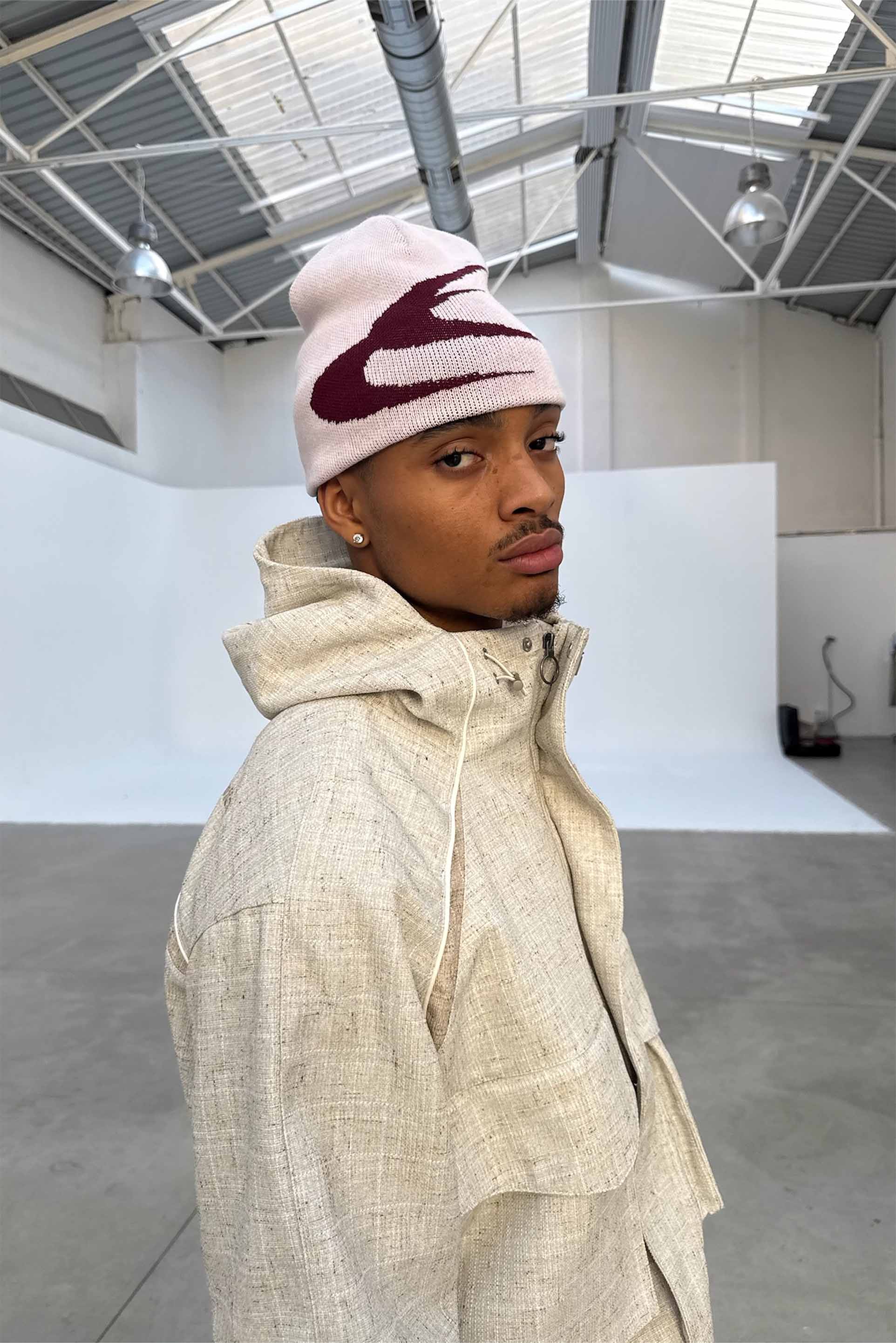 Boucle Essential Ecru Windbreaker