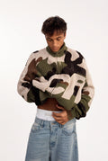SCFF Camo Knit Zipper