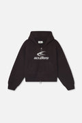 Roots Brown Knit Zipper