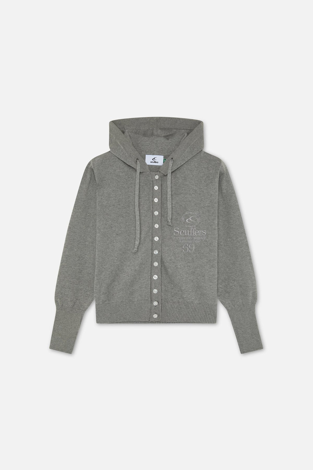 Route Light Grey Knit Zipper