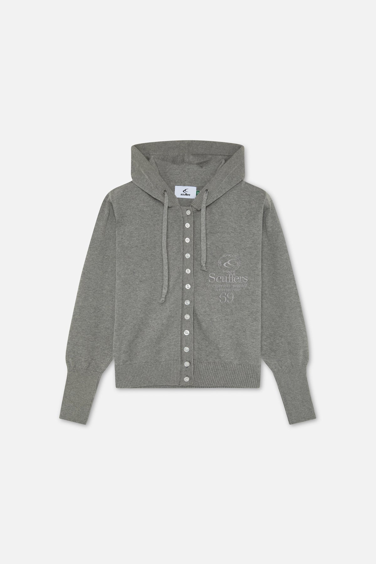 Route Light Grey Knit Zipper
