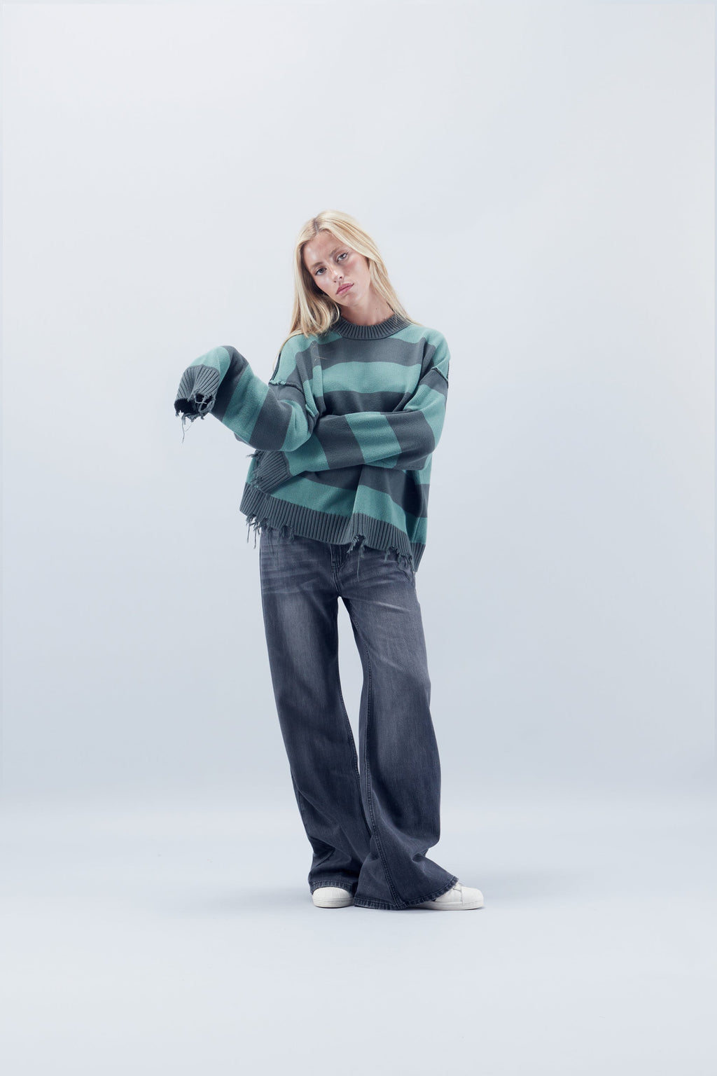 Flared Dark Grey Jeans