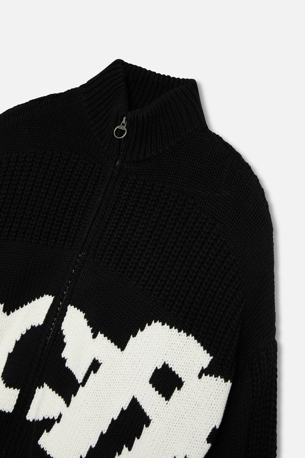 SCFF Black Knit Zipper