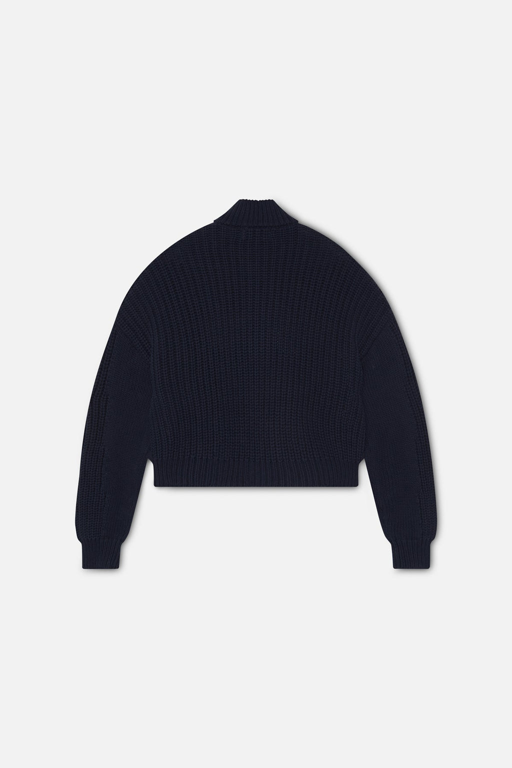 Scff Navy Knit Zipper