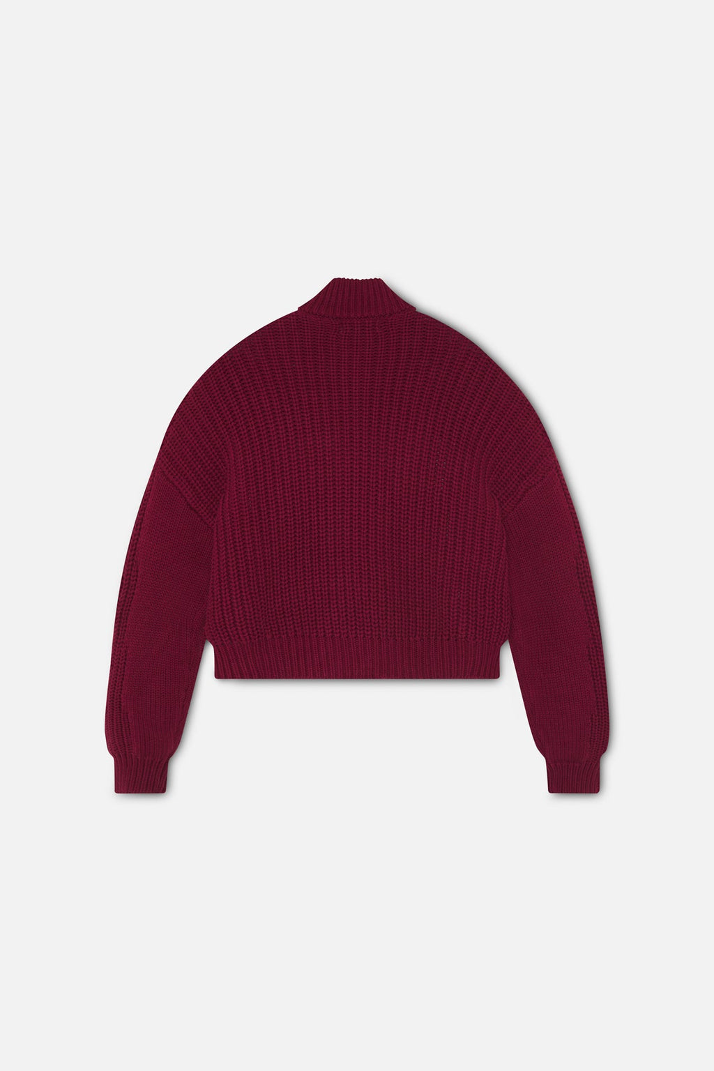 Scff Red Knit Zipper