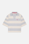 Signature Light Blue Striped Polo