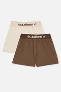 Bandit Ecru & Brown Underwear Pack