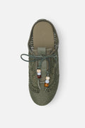 Wicker Green Mule
