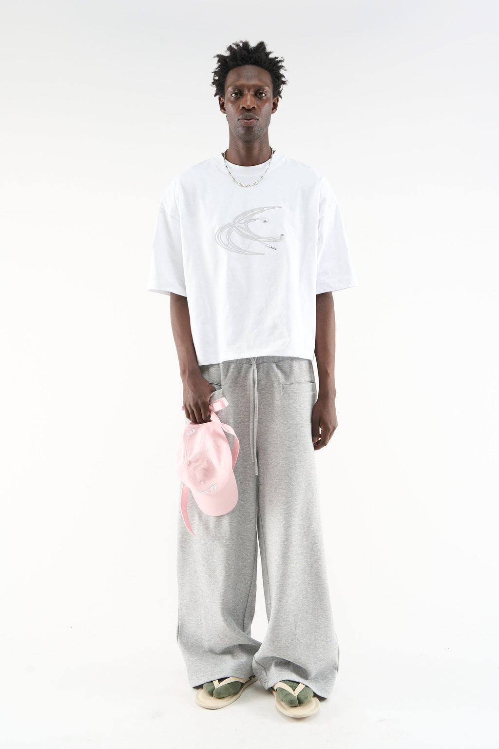 Earphones White T-Shirt