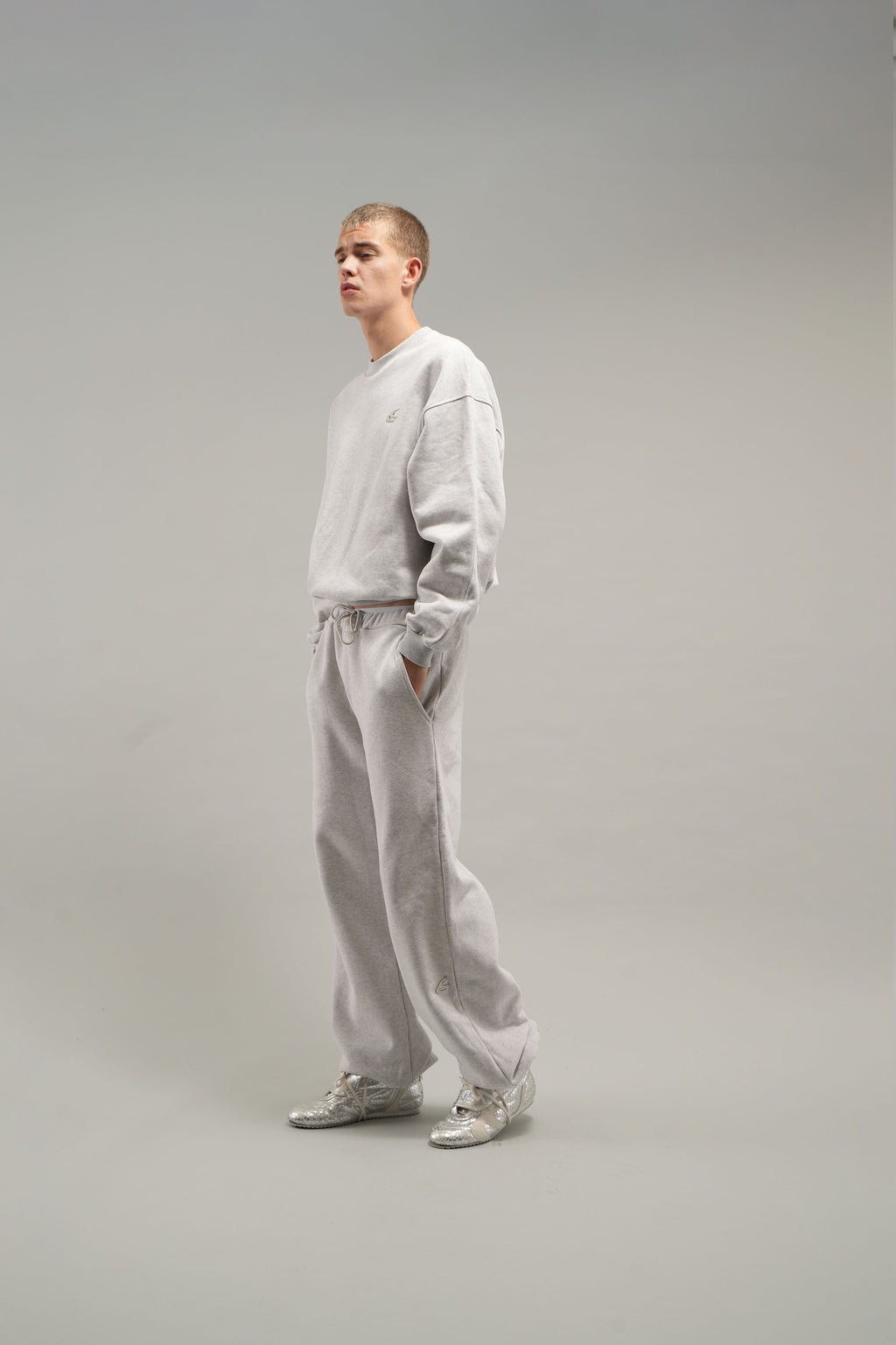 Everyday Grey Melange Crewneck