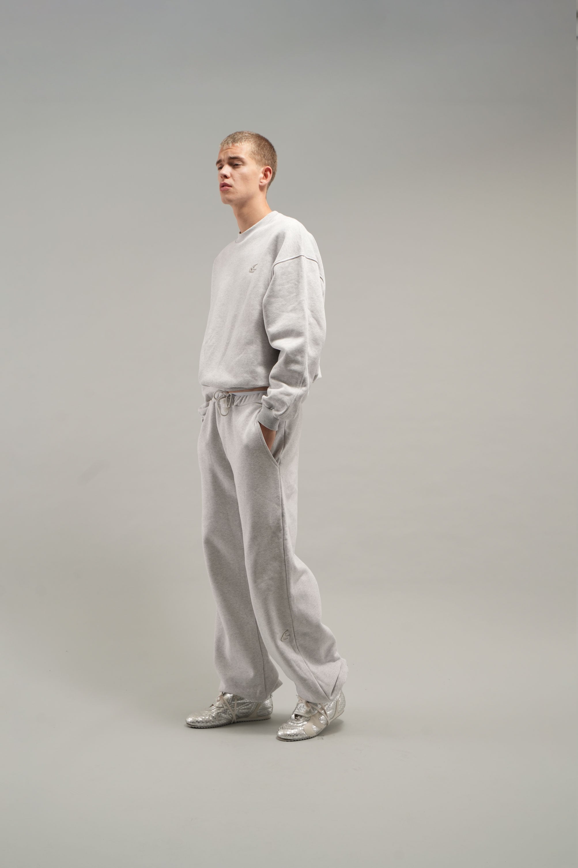 Everyday Grey Melange Crewneck