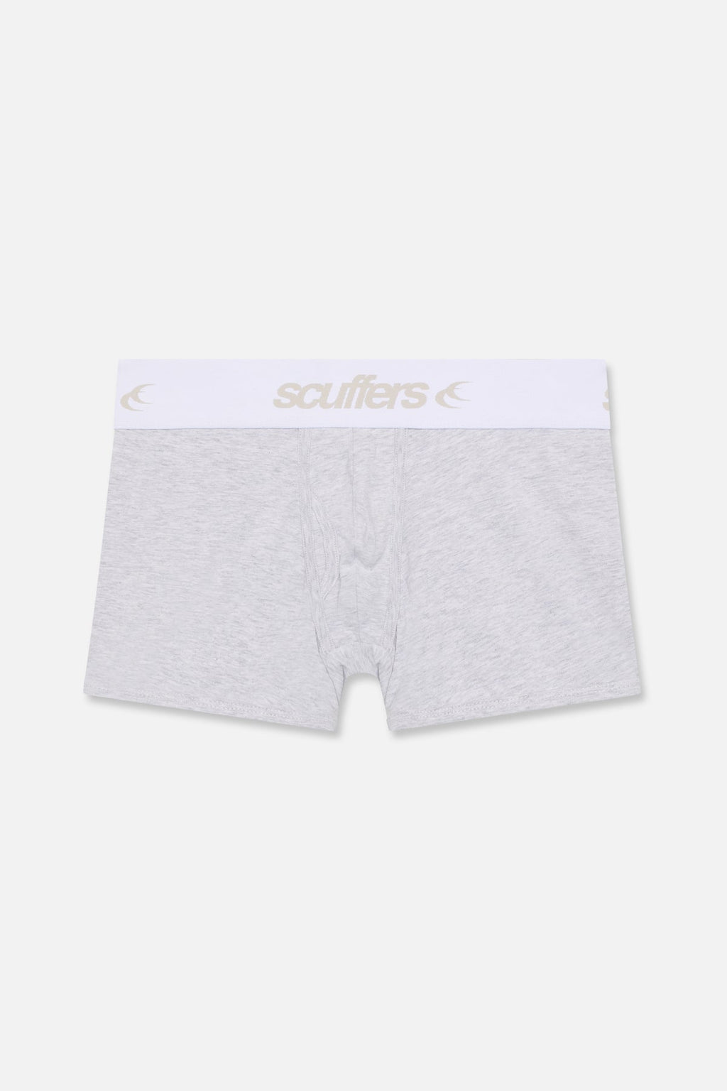 Basic Brief White & Grey Melange Boxers