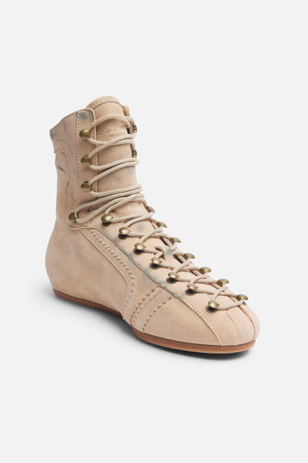 Iconic Ecru Suede Boots