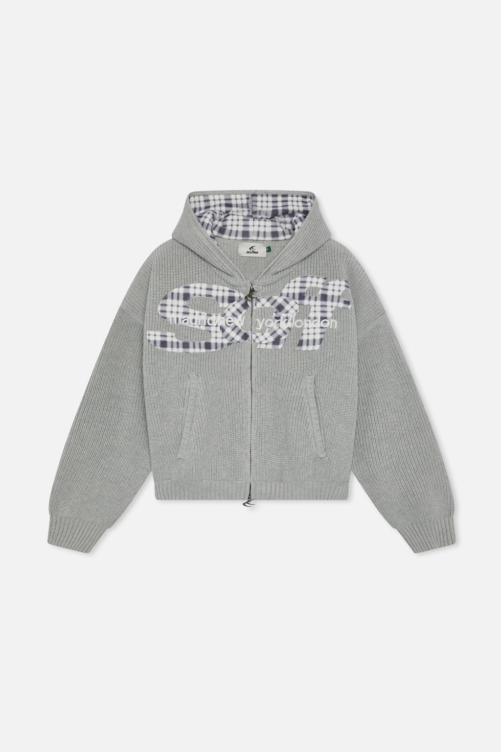 Brooks Grey Zipper Knit